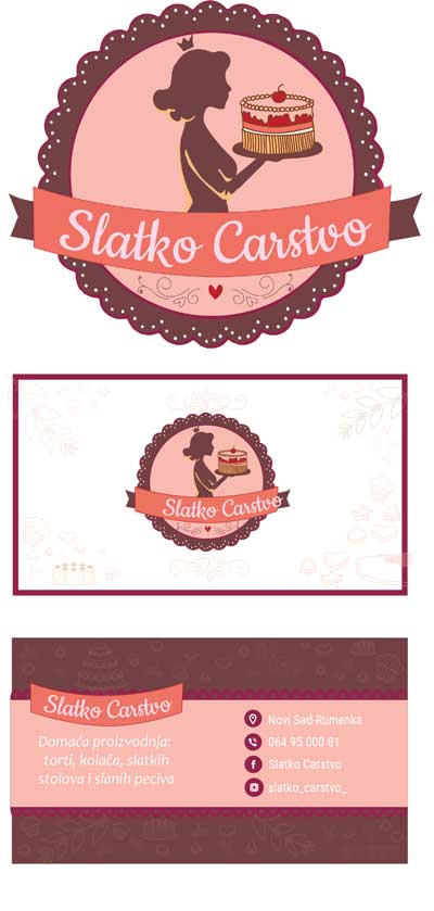 Logo and business card for bakery 