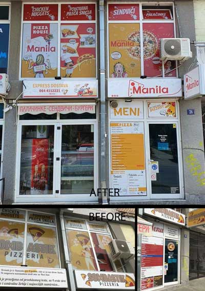 Glass stickers („Manila“)