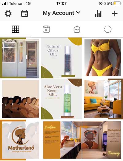 Instagram contet („Motherland“)