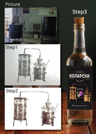Brandy label