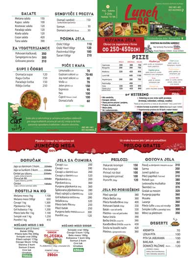 Flayer for restaurant 